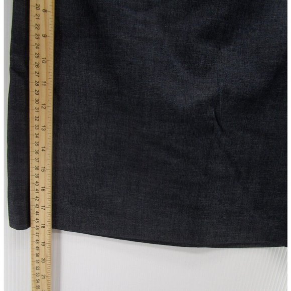 Ann Taylor LOFT Skirt 2 Straight Pencil Career Chambray Preppy Zip Up - Picture 4 of 9